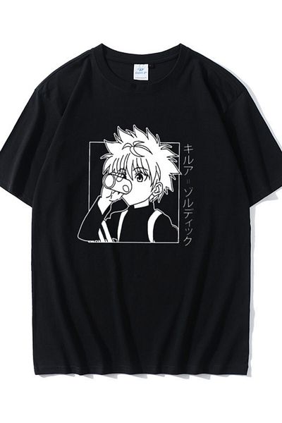 Köstebek Μαύρο μπλουζάκι Naruto Anime Unisex