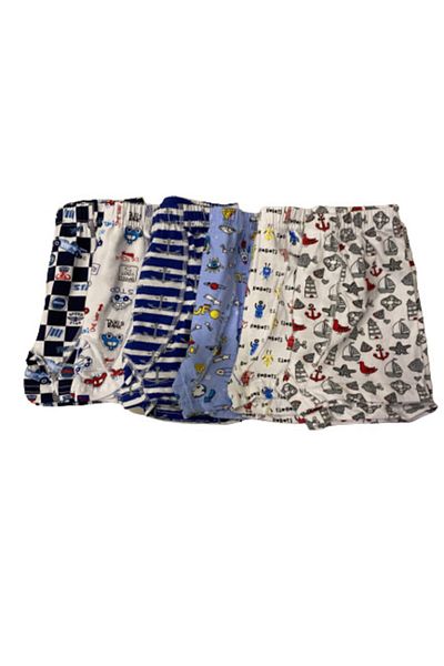 Tutku Boy's Cotton Printed Kids Boxers Σετ 6 τεμαχίων