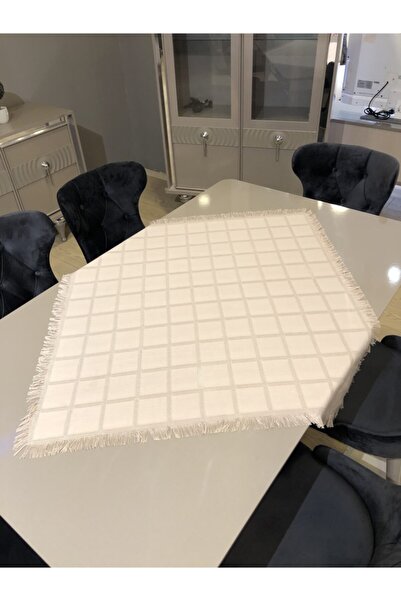 FIRATRİZEBEZİ طقم مكون من قطعتين باللون البيج - غطاء إيتامين فيسكوس قابل للتطريز