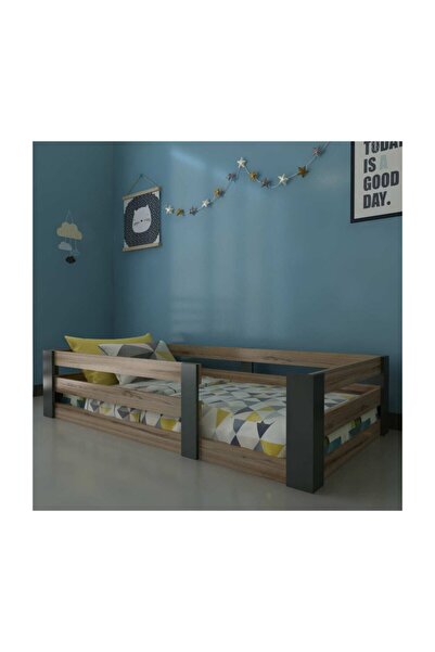 Ninnimo Trend Suntalam Montessori Karyola Ceviz-antrasit 90x190 N-019