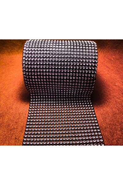 platin hediyelik 1 متر لون أسود 24 صفوف شريط تزيين حجري