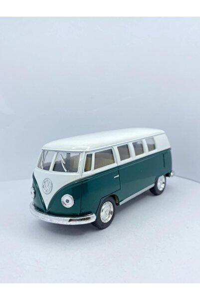 Kinsmart Çekbırak 1962 Volkswagen Classical Bus 1:32 ( Koyu Yeşil )