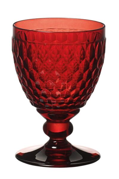 Villeroy & Boch Boston Colour Kırmızı Kristal Su Kadehi