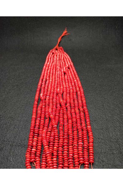 Yüksel Boncuk Γνήσια παγιέτα 8mm Coral Array Φυσική Πέτρα