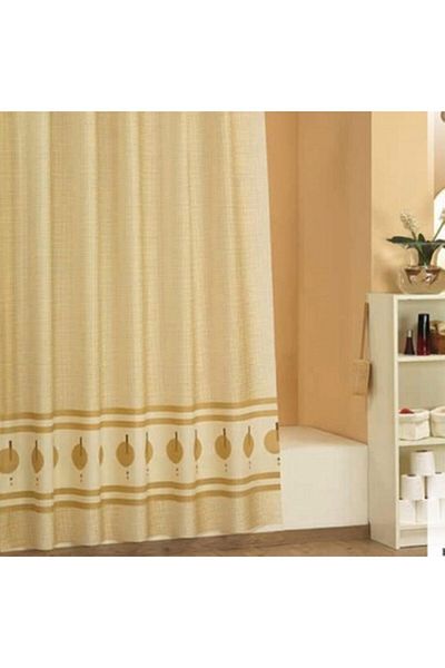 Evdy Κουρτίνα μπάνιου με διπλή πτέρυγα Beige V3 Model 5030 2 x 100 x 200 cm