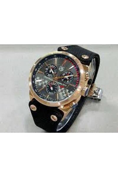 Tag Heuer Men's Black Suede West Mclaren Leather Band