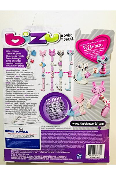 samatlı 4'lü Paket Bileklik Yapma Seti Figür Hayvanlar Kız Oyuncak Glam