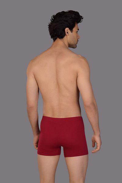 SOLFEJ BOXER Claret Red Men's Boxers - Solfeggio Insert, Rubber Cotton and Lycra