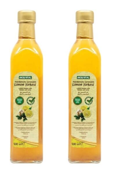 Aksu Vital Maydanozlu Sarımsaklı Limon Sirkesi 500 Ml X 2 Adet