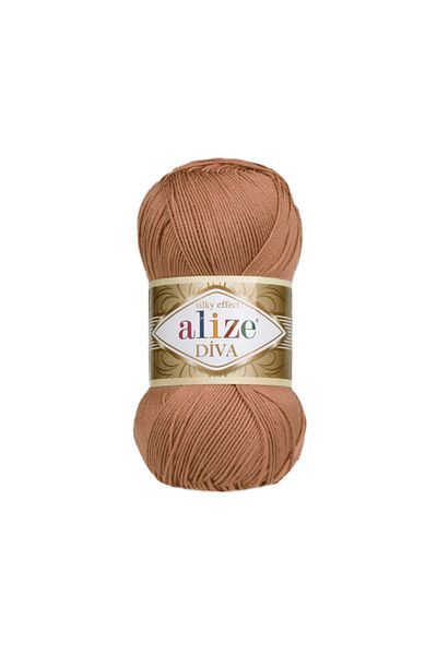 Alize Σχοινί πλεξίματος Punch Ipi Diva 261 Red Brown |   Mercerized |   Κέντημα με διάτρηση | άνοιξη/Καλοκαίρι 100 γρ.