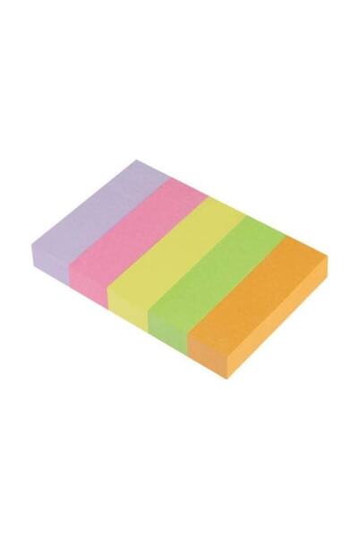 3M Parmak Postit 670/5 Not Sayfa Işareti, 5 Renk X 100 Yaprak