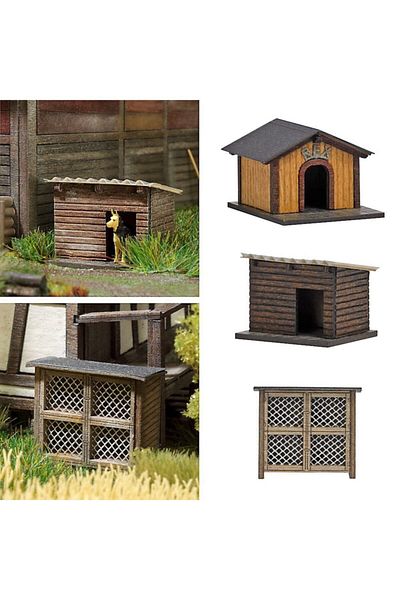 Busch Model 187 Scale Animal Huts N1522