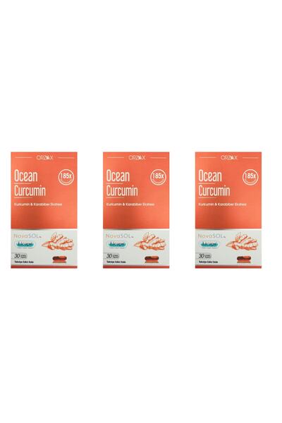 Ocean أكشن كيركومين 30 كبسولة 3 عبوات