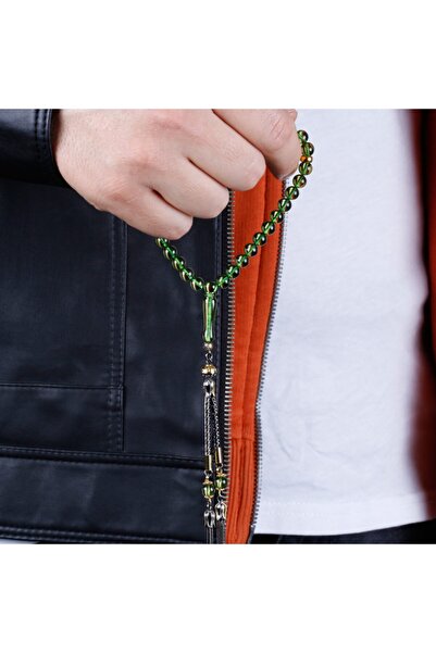 TESBİHCİBABA Misket Kesim Sertifikalı Karayip Kehribarı Tesbih Tb8963