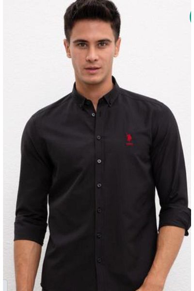 Us polo new arrivals black shirt price
