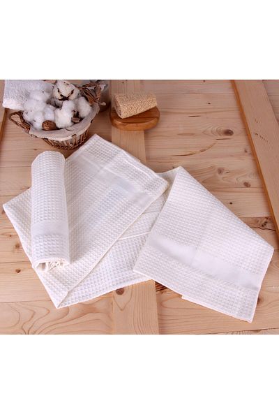 Baveno Cream Multi-Purpose Towel Set of 2 40x60 cm 60x110 cm
