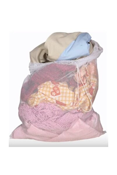 Laundry Net Durable Fabric 60x80 cm White Color Practical Solution for Yurt Hostel Use