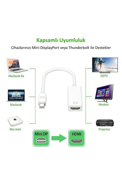 Mcstorey Macbook Pro Air ile Uyumlu Mini DisplayPort Dönüştürücü HDMI Çıkışlı