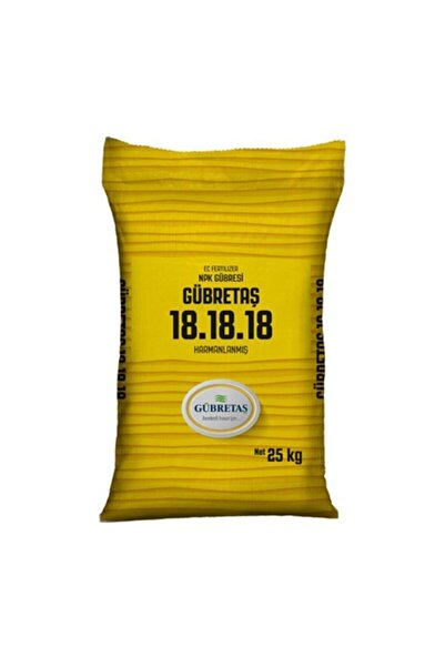 GÜBRETAŞ 18.18.18 me Harmanlanmış-25 Kg Npk Gübresi