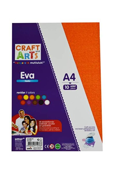 Craft and Arts Havlu Eva 10 Renk 2mm A4