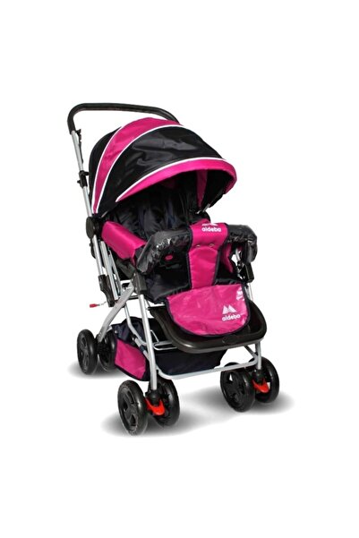ALDEBA 8028b Bebek Arabası 8028 B Çift Yönlü Bebek Arabası Tam Yatar Bebek Arabası Pembe