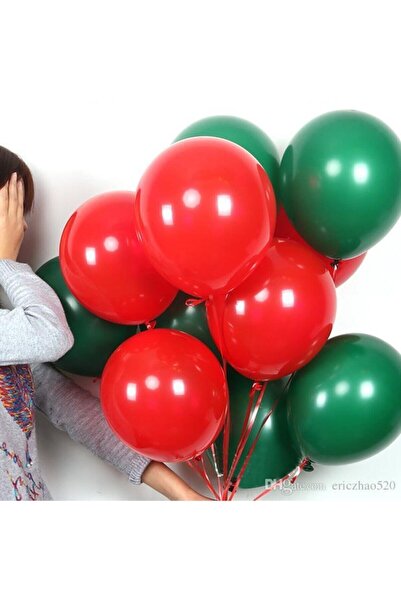 Happyland New Year's 25 Red-green Balloons