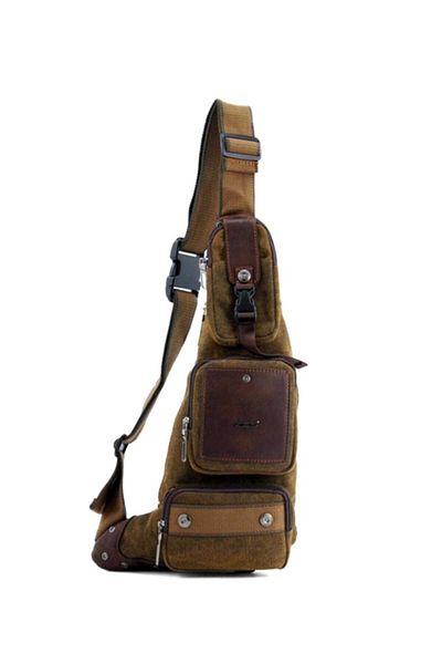 ÇÇS Καφέ Unisex Messenger Τσάντα Ccs30700Brown