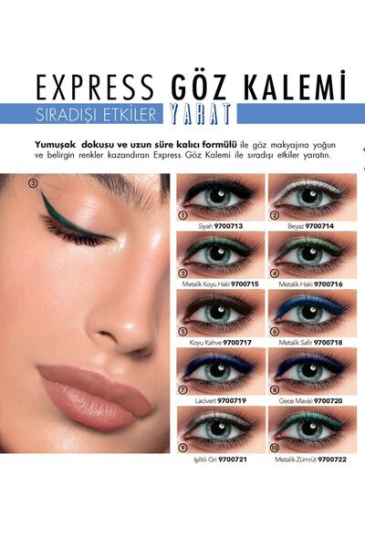 Farmasi قلم تحديد العيون Farması Make Up Express باللون الأزرق الداكن 07