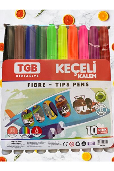 TGB قلم لباد 10 ألوان