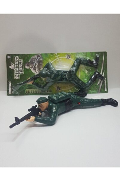 Genel Markalar Pilli Yerde Surunen Ateş Eden Asker