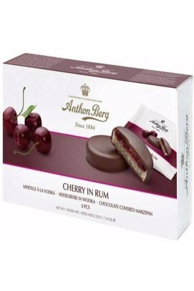 anthon berg Cherry In Rum Chocolate Dolgulu Çikolata 220gr