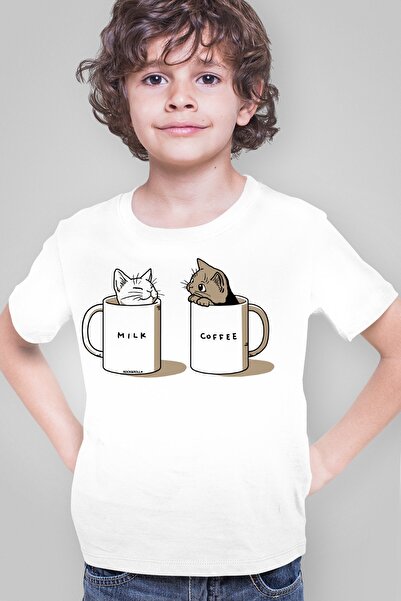 ROCKANDROLL Хлопчача біла футболка з короткими рукавами