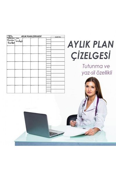 Cengo Μηνιαίο Planner Calendar Chart 100x100cm Χάρτινος πίνακας επαναγεμιζόμενος με δώρο μαρκαδόρου γόμας