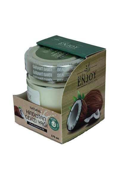 Enjoy Cold Pressed Glass Jar Pure Coconut Oil 175 gr