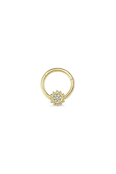 Altın Sepeti Altın Güneş Halka Helix Piercing