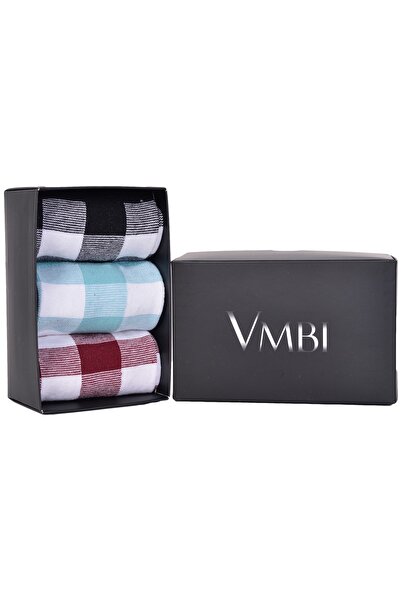 VMBI Checkered Boxed Socks Set of 3