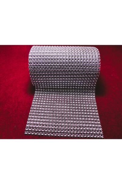 platin hediyelik شريط تزيين حجري فضي اللون 24 صف 1 متر