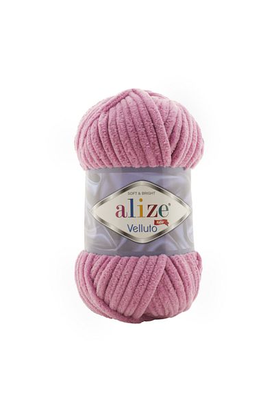 Alize Velluto Velvet Χειροποίητο νήμα πλεξίματος Κωδικός χρώματος:98-ροζ