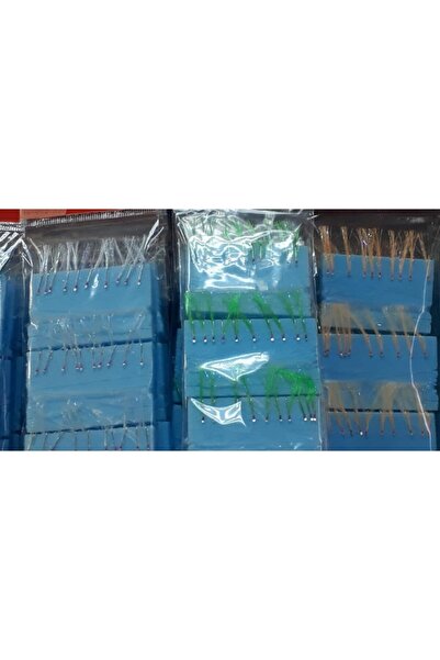 MTN BALIKCILIK Mtn Özel Istavrit Çapari Beyaz 10 No Iğne Yeşil Sim ,3lü Pakette