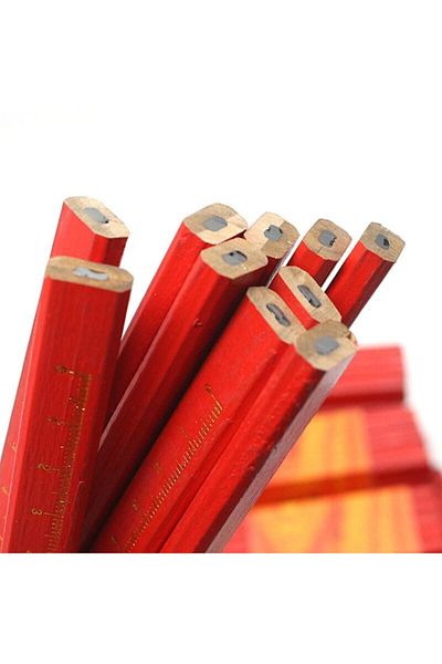 Kaya Carpenter Pencil 12 Pieces - Black