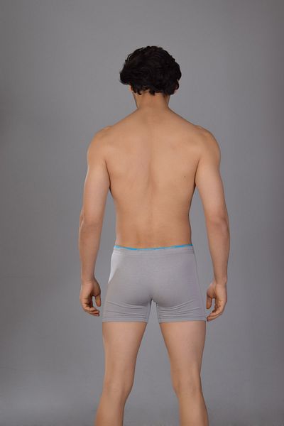 COTBOXER Men's Boxers - Plain Gray, Modal Towel