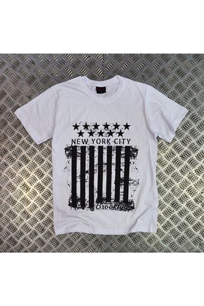 fame-stoned Λευκό μπλουζάκι Unisex