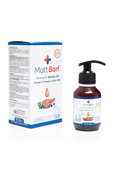MATT BARF Salmon Oil Kedi Köpekler İçin Balık Yağı 100 ml