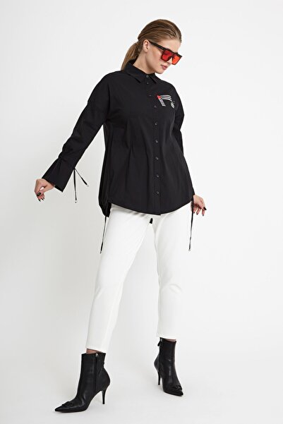 VERDA Women's Label Detailed Blouse