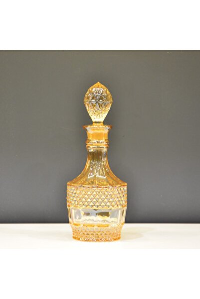 Lucky Art Ba-hem Amber Silindir Dekoratif Şişe