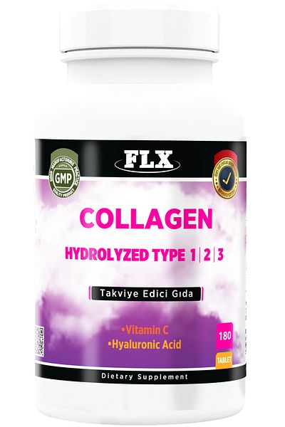 FLX 180 Tablets Collagen Types - Collagen, Hyaluronic, Acid Vitamin C