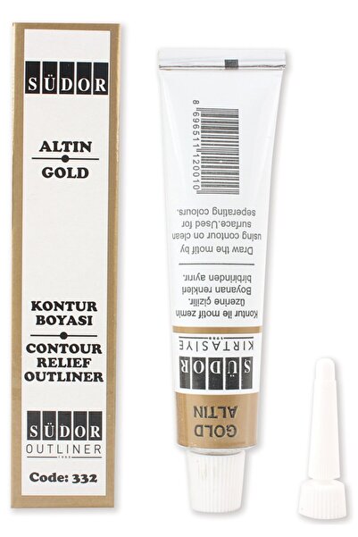 Südor 332 Kontür Boyası 25 Ml Tüp Altın