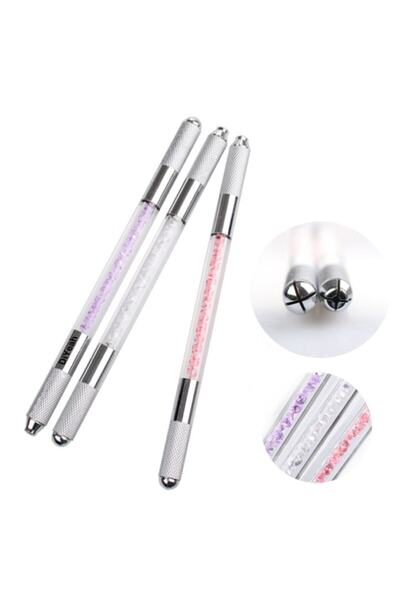 Bmx Professional Translucent Microblading Permanent Makeup Double Ended White Color Pen&Pen