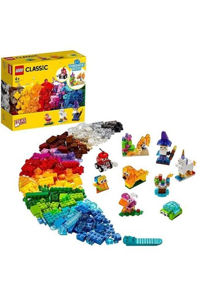 LEGO Classic Creative Transparent Bricks 11013 Creative Toy Containing Transparent Bricks