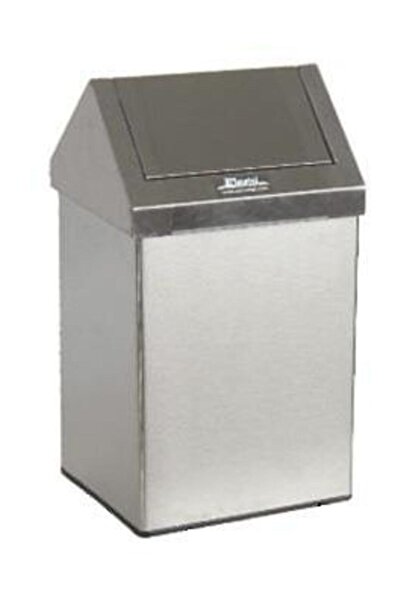 Arı Metal 1301 Sallanır Çatı Kapak Paslanmaz Çelik Çöp Kovası 6lt